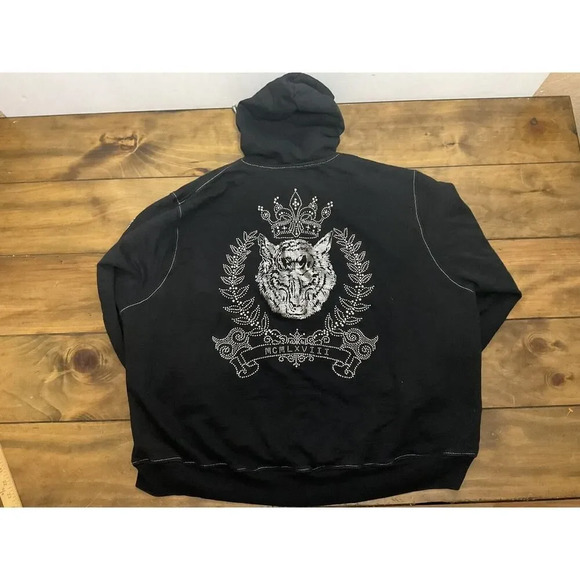 LL Cool J/Todd Smith Black Silver "MCMLXVIII" Hoodie Size XXL - Picture 11 of 16